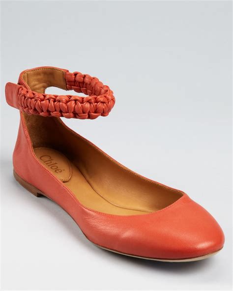 loafer chloe|chloe flats with ankle strap.